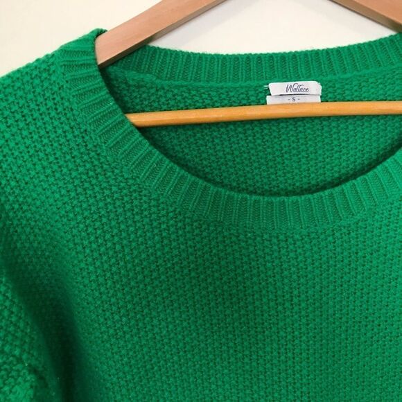 Wallace Madewell S Honeycomb Sweater Green - Picture 3 of 6